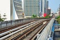 Railway of Skytrain at Bangkok Thailand